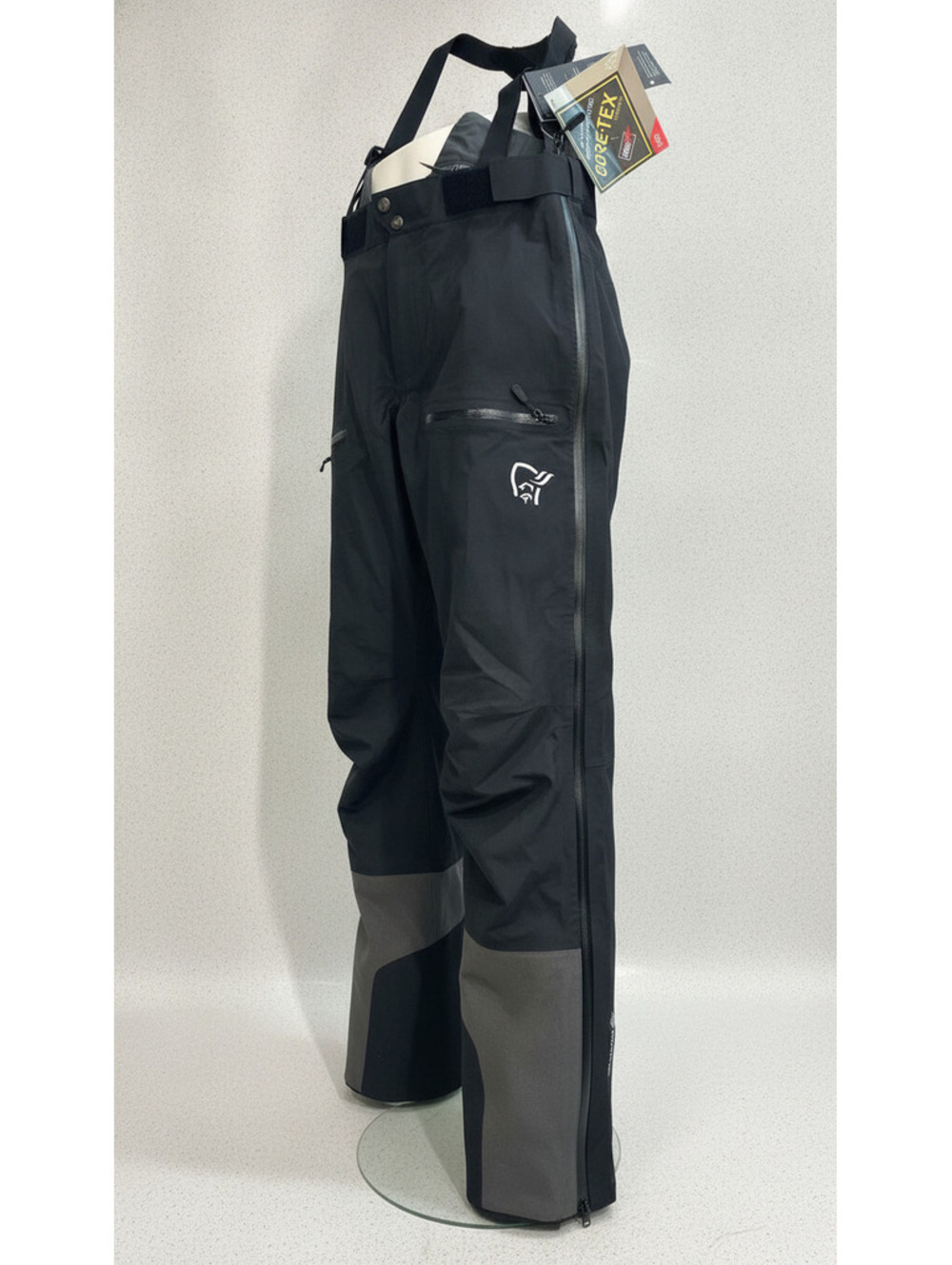Norrøna Trollveggen Gore-Tex Ski Pants Black and Gray XL